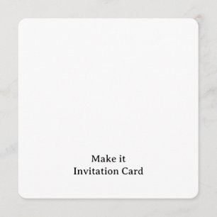 Create Your Personalised 5.25" x 5.25" Rounded Invitation