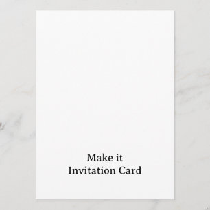 Create Your Personalised 5.5" x 7.5" Squared Invitation