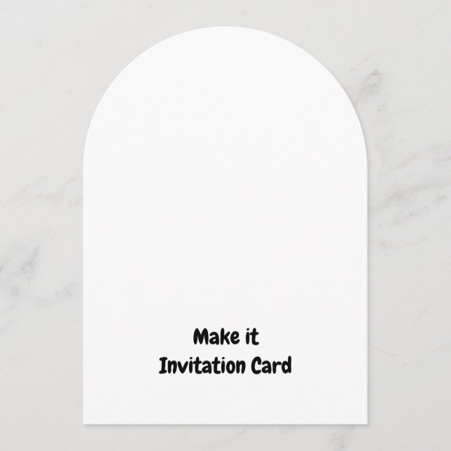 Create Your Personalised 5" x 7" Arch Invitation (Front)