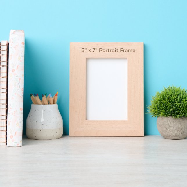 Create Your Personalised 5" x 7" Portrait Frame (Front)