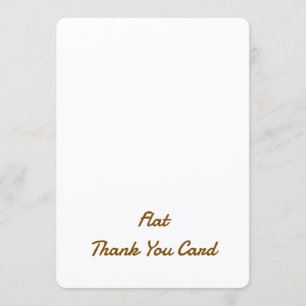 Create Your Personalised 5" x 7" Rounded Flat Thank You Card