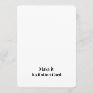 Create Your Personalised 5" x 7" Rounded Invitation