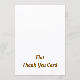 Create Your Personalised 5" x 7" Squared Flat Thank You Card