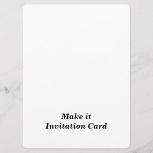 Create Your Personalised 6.5" x 8.75" Rounded Invitation
