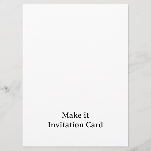 Create Your Personalised 6.5" x 8.75" Squared Invitation (Front)