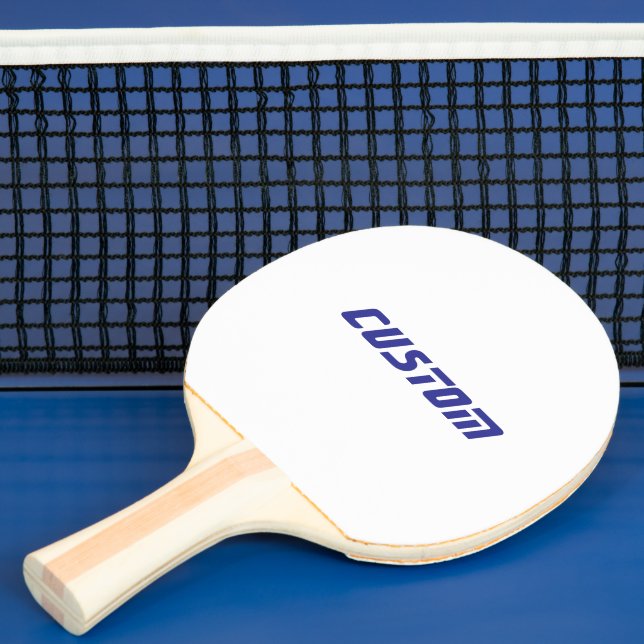 Create Your Personalised Black Rubber Back Ping Pong Paddle (Insitu)