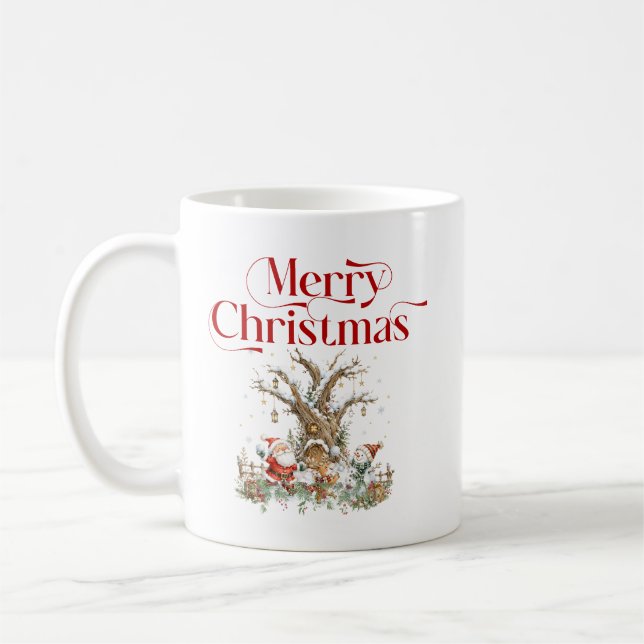 Create Your Personalised Christmas Coffee Mug (Left)