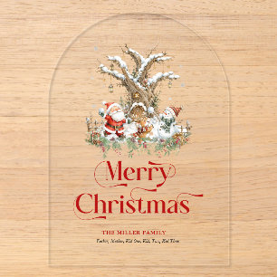 Create Your Personalised Christmas Greeting Card Acrylic Invitations