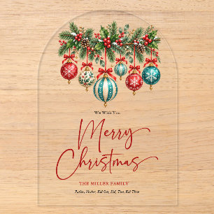 Create Your Personalised Christmas Greeting Card Acrylic Invitations