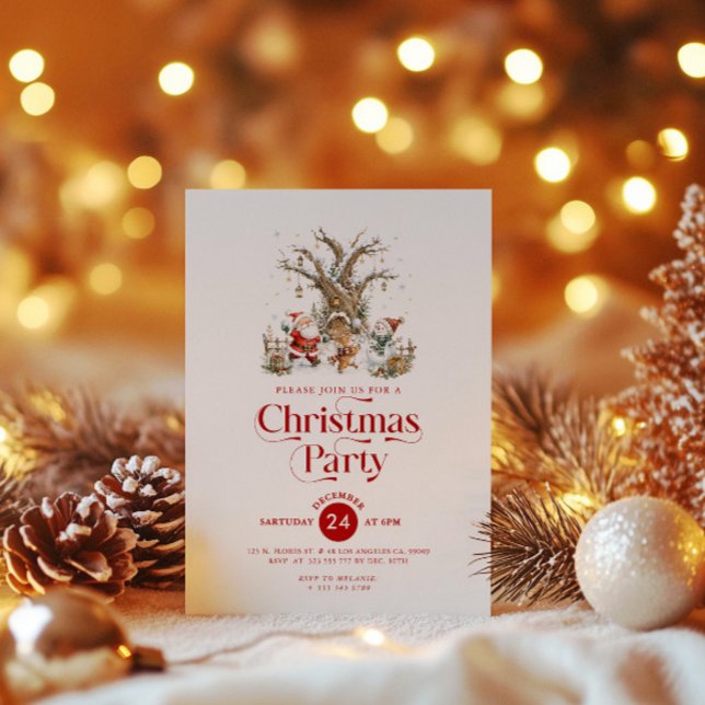 Create Your Personalised Christmas Party Invite (Creator Uploaded)