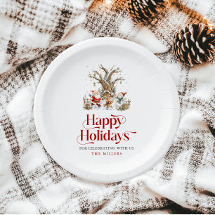 Create Your Personalised Christmas Party Supplies Paper Plate