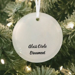 Create Your Personalised Glass Circle Ornament