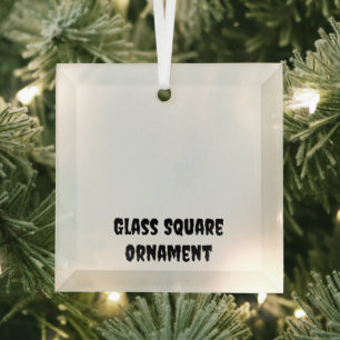 Create Your Personalised Glass Square Ornament