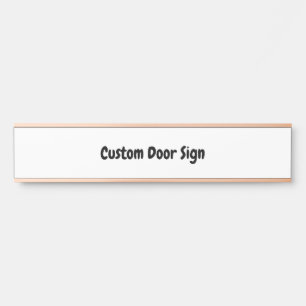 Create Your Personalised Long Rose Gold Door Sign