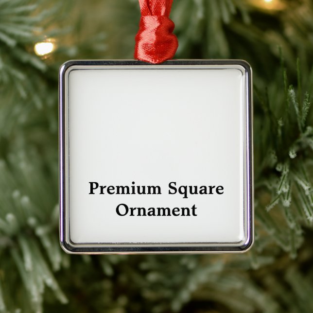 Create Your Personalised Premium Square Ornament (Tree)