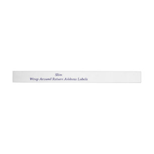 Create your Personalized Return Address Wrap Around Label