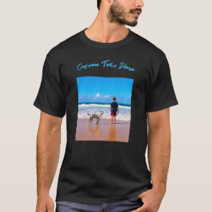 Create Your Pet Photo T-Shirt Personalized Text