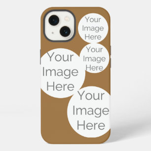 create your photo phone case mocha brown