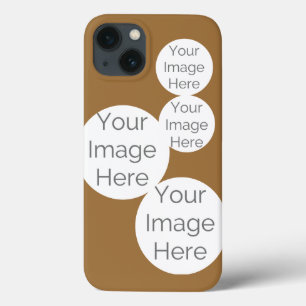 create your photo phone case mocha brown