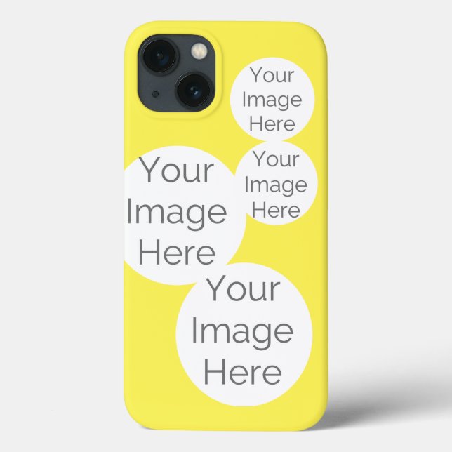 create your photo phone case yellow (Back)