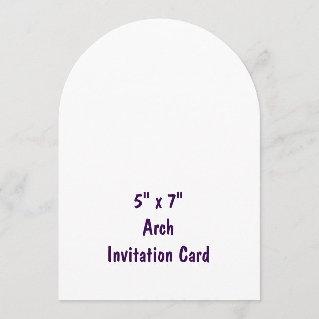 Create Your Professional 5" x 7" Arch Invitation (Front)