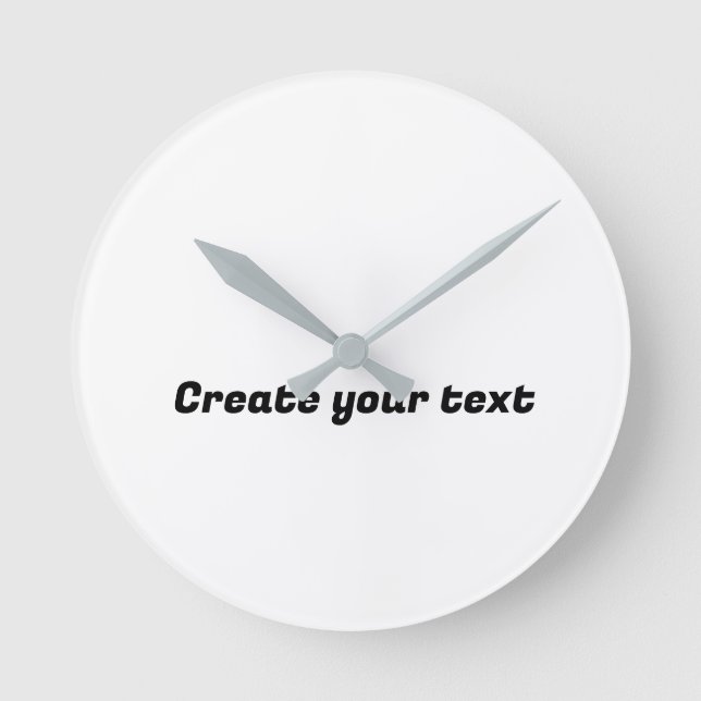 Create your text time piece tick tock Wall Art  Round Clock (Front)