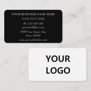 Create Your Two Colours Business Cards with Logo