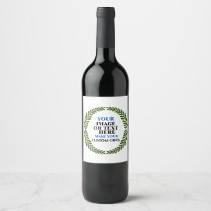 Create Your Unique Christmas Wine Label - Gift!