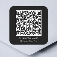 Create Your Website QR Code Promotional Black