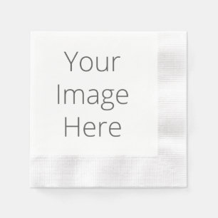 Create Your White Coined Cocktail Paper Napkins