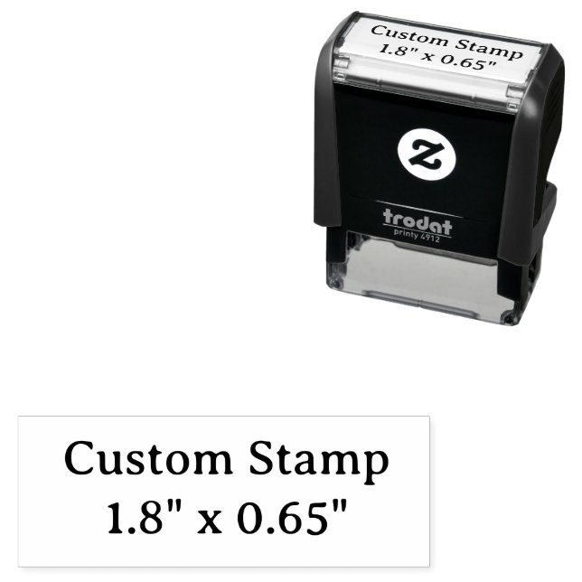 create your won custom 1.8" x 0.65"   self-inking stamp (In Situ)