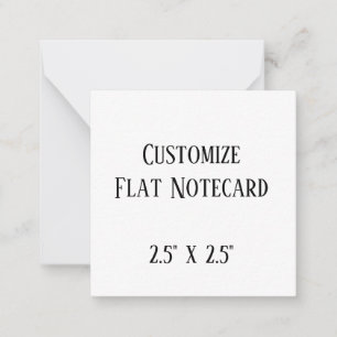 create your won personalise 2.5" x 2.5" Squared Card