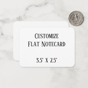 create your won personalise 3.5" x 2.5" rounded card