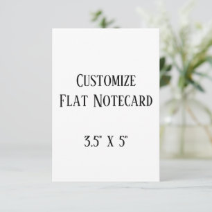 create your won personalise 3.5" x 5" Squared Card