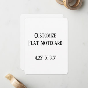 create your won personalise 4.25" x 5.5" rounded card