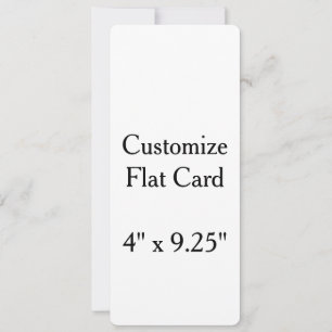 create your won personalise 4" x 9.25"Rounded