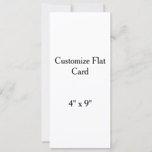 create your won personalise 4" x 9" squard