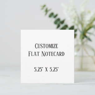 create your won personalise 5.25" x 5.25" Squared Card