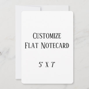 create your won personalise 5" x 7" rounded card