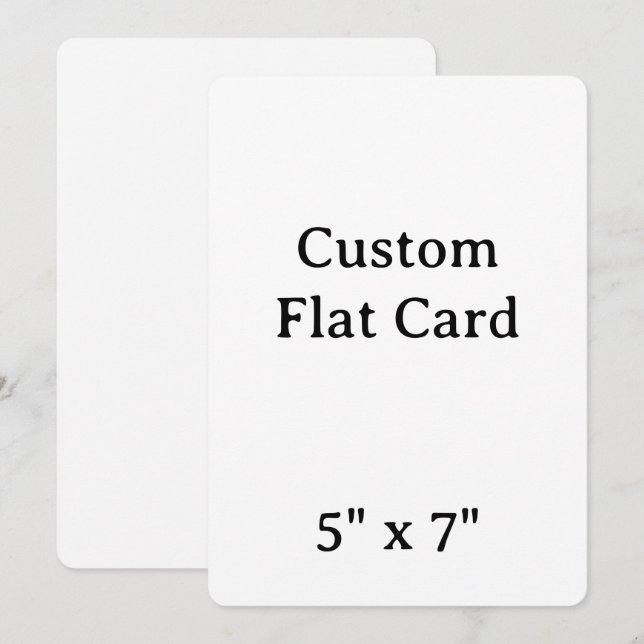 create your won personalise 5" x 7" RoundedCard (Front/Back)