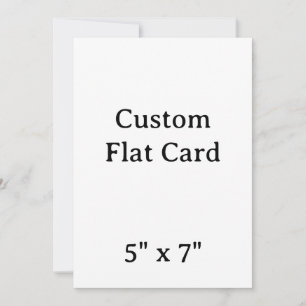 create your won personalise 5" x 7"Squared Card