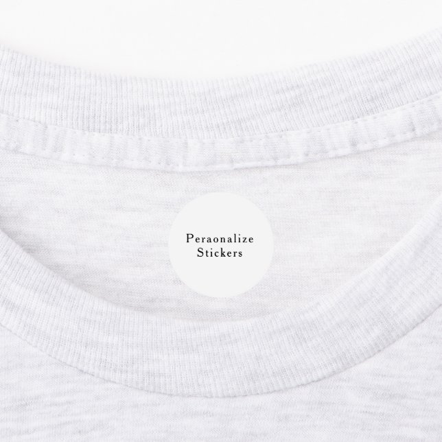 create your won personalise Classic Round Stickers (Affixed)