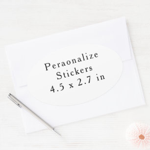 create your won personalise Oval Stickers