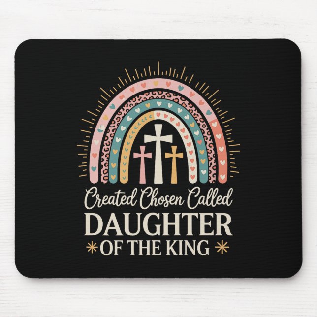 Created Chosen Called Daughter Of The King Premium Mouse Pad (Front)