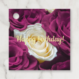 Created for you, elegant, photo favour tags