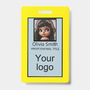 Created for you, stylish badge ID badge