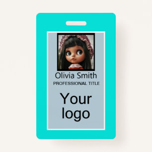 Created for you, stylish badge ID badge