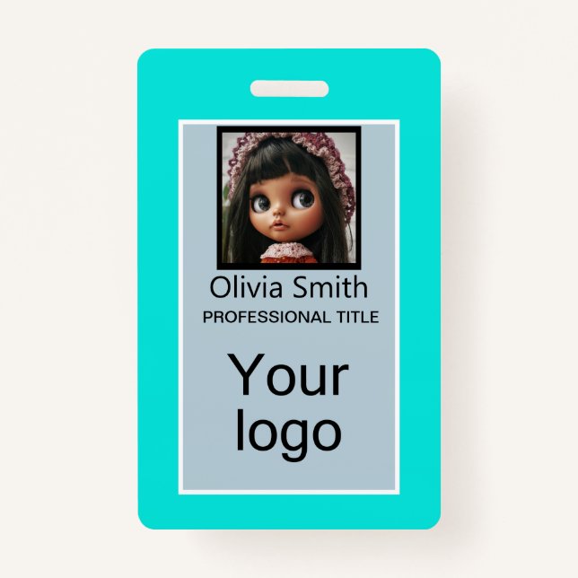 Created for you, stylish badge ID badge (Front)