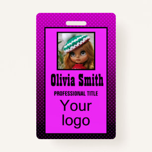 Created for you, stylish ID badge
