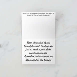 Created in His Image card